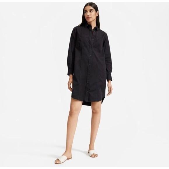 Everlane Dresses & Skirts - Everlane The Modern Utility Shirtdress Cotton Twill Button Front Long Sleeve 0